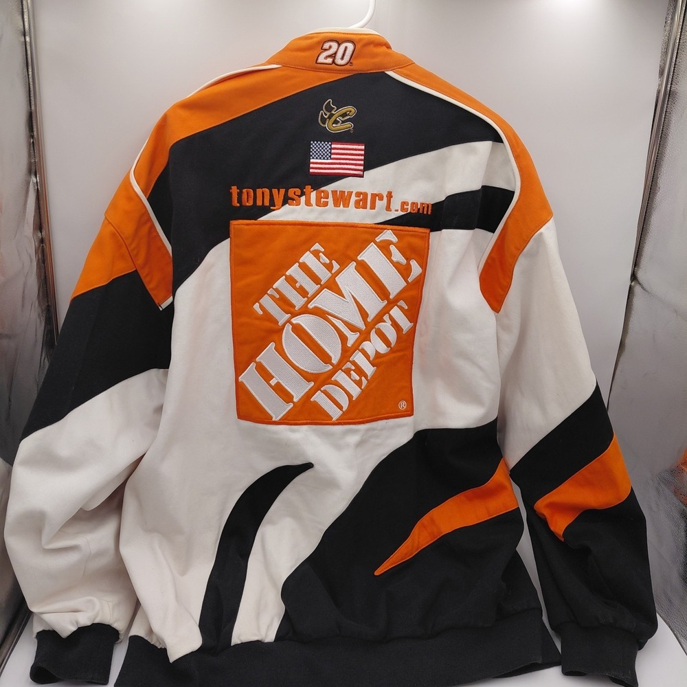 Chase Authentics Tony Stewart Home Depot Jacket Mens XXL 2XL Racing Advertising - Picture 3 of 6